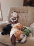 (3) Stuffed Animals (1) Handmade Doll
