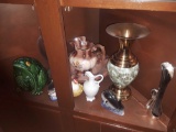 Shelf of Ceramic Decorations and Figurines