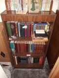 Wooden book shelf (does not include contents)
