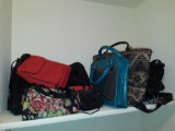 Assorted tote bags and purses