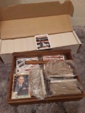 Collection of baseball cards and military cards