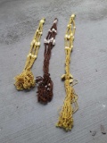 (3) hanging plant holders