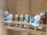 (7) ballerina figurines