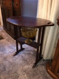 Mahogany Drop Leaf Side Table