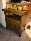 Kitchen Island & Contents