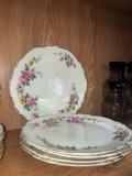 (5)Homer Laughlin Virginia Rose Pattern Plates