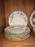 (8) Vintage Homer Laughlin Floral Plates
