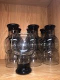 (13) Hollow Stem Glass Goblets