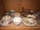 Assortment Of Teacups, Saucers & Other China