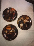 (6) Norman Rockwell Decorative Plates