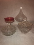 (4) Glass Dishes