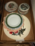 Shelf of Assorted Decorative Dishes