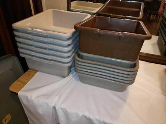 (14) Assorted Bus Tubs