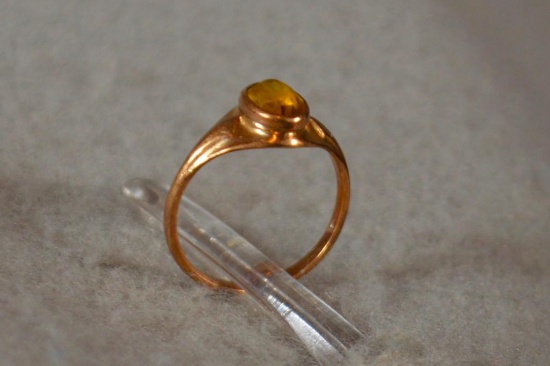 10K Gold Ring w/ Citrine