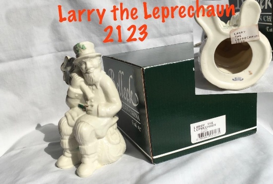 Belleek Larry the Leprechaun w/box #2123