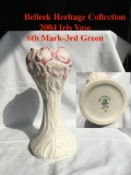 Belleek Heritage Collection Iris Vase Issued 2004, 6th mark
