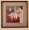 Framed Fuchsia Needlpoint Art