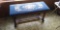 Needle Point Upholstered Oak Piano Bench