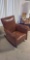 Brown Leatherette Rocking Chair