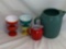 (6)-Assorted Fiestaware Style Stoneware Pieces