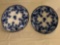 J&G Meakin Colonial Flow Blue Semi-Porcelain Plate & Bowl