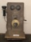 Vintage Oak Kellogg Cathedral Wall Telephone.