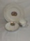 (3) Queen Elizabeth Coronation Tea Cup, Saucer, & Plate