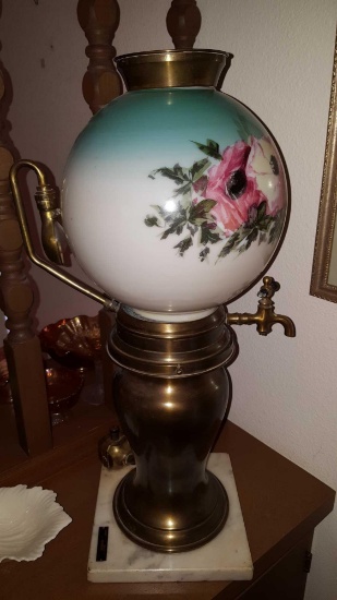 Dacres Hotel Floral Globe Samovar Style Hot Water Dispenser