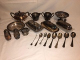 Assortment Of Silverplated Dishes
