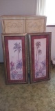 Pair of Palm Tree Wall Hanging Framed Prints