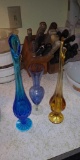 (2) Fenton Hand Blown Vases (1) Vase