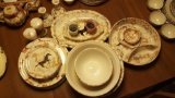 27-pc Neher Original Pottery by Clay In Motion. Western Theme.