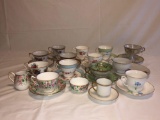 (14) Assorted Tea Cups and Matching Saucers