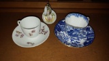 (3) Teacups and Saucers