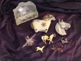 (8) Assorted Horse Figurines