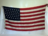 46-Star American Flag w/ Stamp Reading 