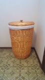 (4) Wicker Laundry Basket & (3) Small Wicker Baskets