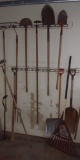 Assorted Yard Tools and (1) Cane