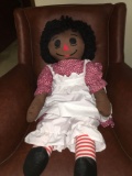 Vintage Raggedy Ann Plush Doll