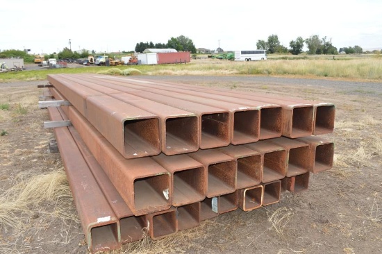 (2) 40'L x 8" x 8" x 1/2" Wall Tubular Steel Beams