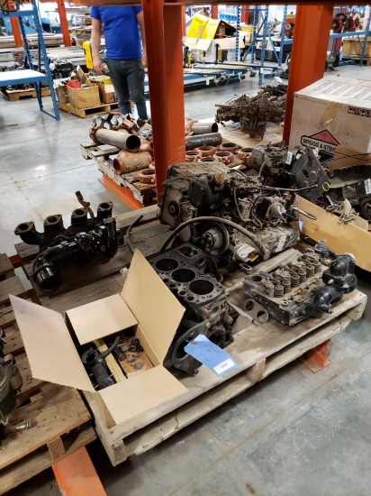 Mitsubishi 3-Cylinder Engine Block & Yanmar 220 4 Cycle Diesel Engine