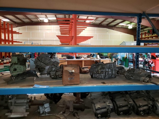 Shelf of (4) Transaxels & (2) Engines - Unknown Condition