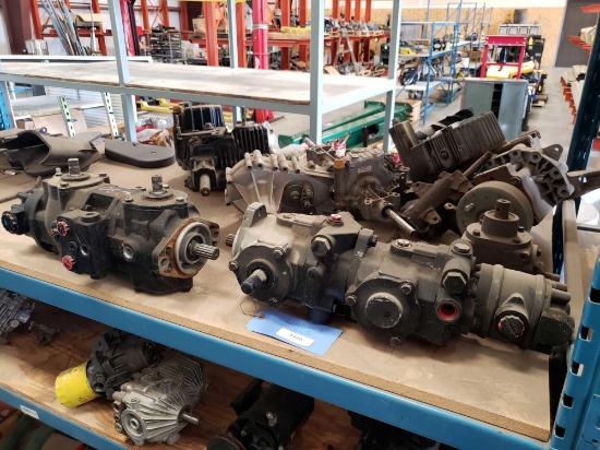 (2) Tadam Hydrostats, (1) Gear Box & Assortment of Transaxles New & Used