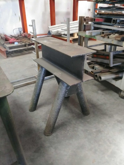 30"W x 34"H x 25"D Channel Iron A Frame Welding/Work Table