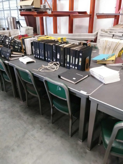 34"W x 5'L Metal Work Table