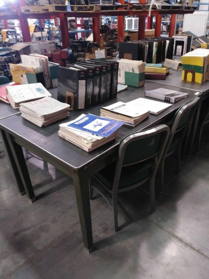 34"W x 5'L Metal Work Table