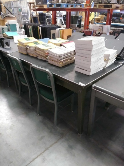 34"W x 5'L Metal Work Table