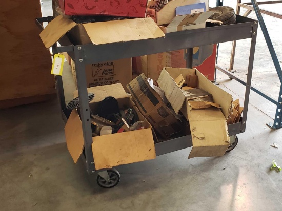 39"L x 25"W x 31"H Portable Metal Shop Cart