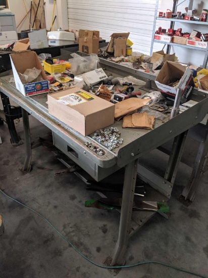 Single Drawer Metal Work Bench 4'W x 30"D x 37-1/2"H