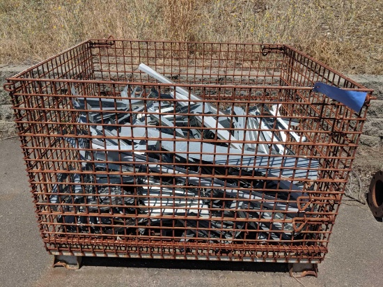 Wire Bin of Metal Brackets for Hanging Joists